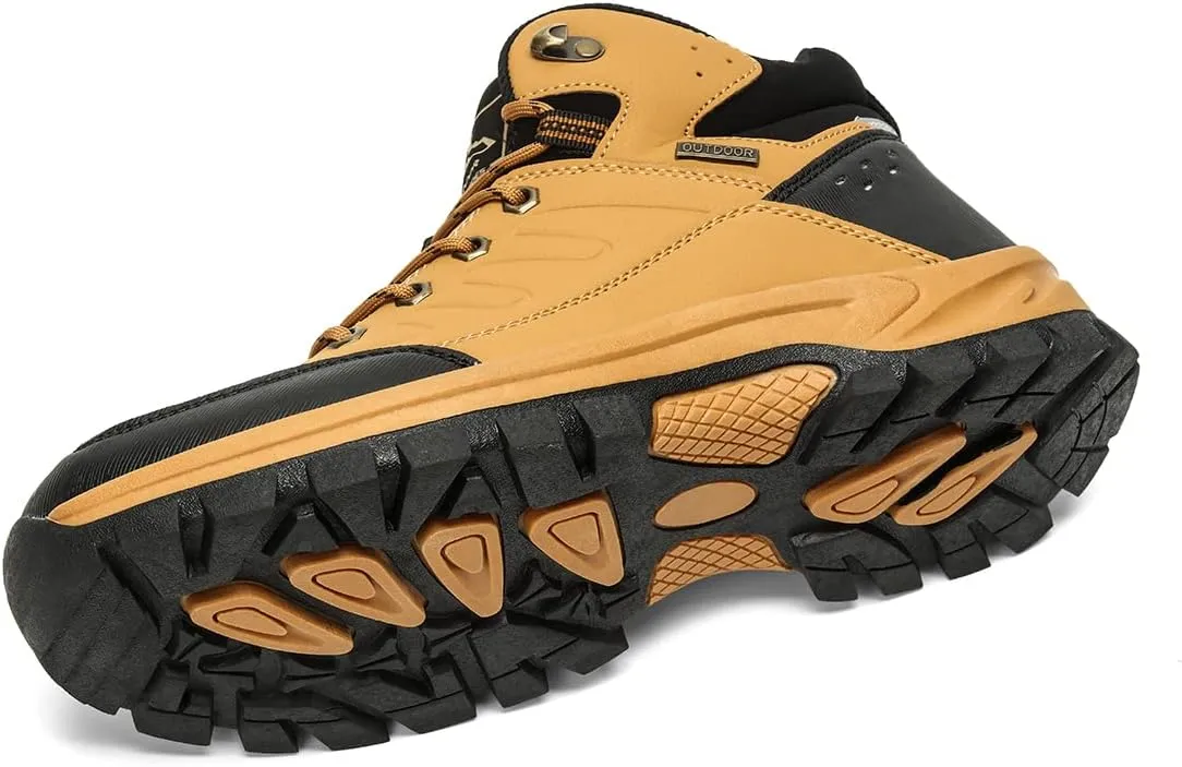 Men's Outdoor Athletic Boots Hiking Boots walking Travel High-Top Waterproof Boots Work Boots For Men