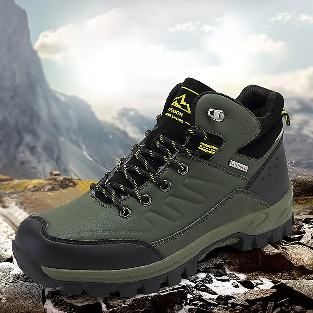 Men's Outdoor Athletic Boots Hiking Boots walking Travel High-Top Waterproof Boots Work Boots For Men