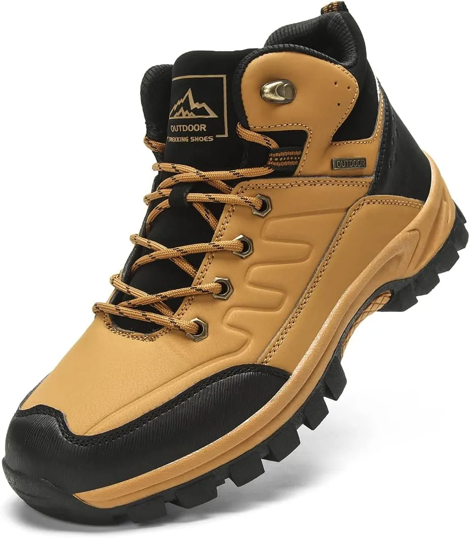 Men's Outdoor Athletic Boots Hiking Boots walking Travel High-Top Waterproof Boots Work Boots For Men