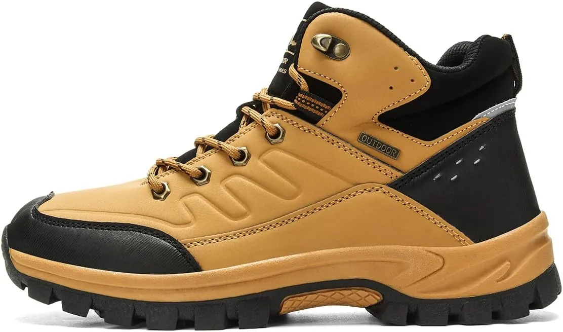 Men's Outdoor Athletic Boots Hiking Boots walking Travel High-Top Waterproof Boots Work Boots For Men