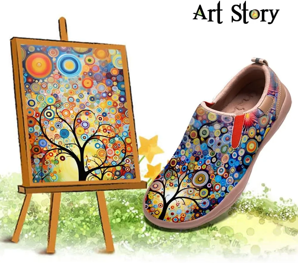 Mens Painted Travel Shoes Casual Loafers Walking Slip-Ons Comfortable Art Fashion Sneakers
