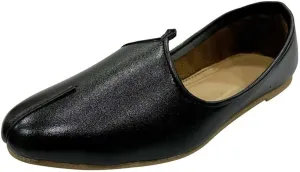 Men's Punjabi Jutti Durable and Comfortable Indian Wedding Shoes, Classic Ethnic Footwear Mojari Loafers for Men
