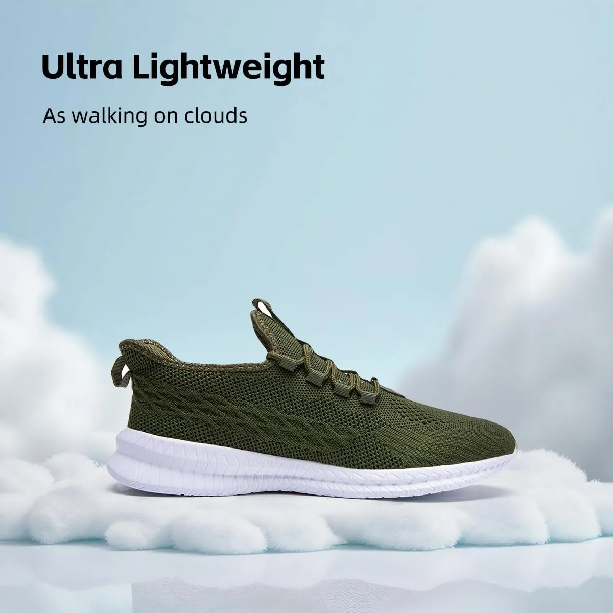 Men's Running Shoes Walking Sneakers Tennis Mens Shoes Casual Road Fashion Breathable Lightweight Slip on Workout Sport for Gym