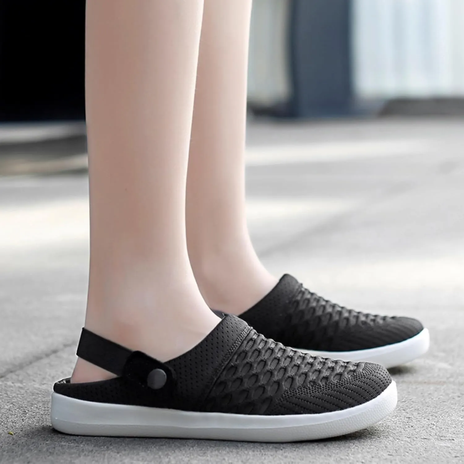 Men's Women's Clogs Garden Shoes Slip On Sandals Breathable Mesh Slingback Slippers Summer Orthopedic Lightweight Athletic Yoga Mat Shoes Indoor Outdoor for Summer