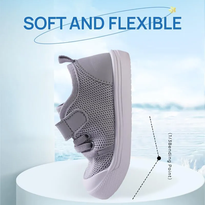 Mesh Toddler Shoes,Baby Sneakers Girls Boys, Baby Sock Shoe,Slip-On Baby Walking Shoes,Breathable Toddler Tennis Shoes,Baby Non-Slip Breathable Slippers with Soft Rubber Soles 6 9 12 18 24 Months