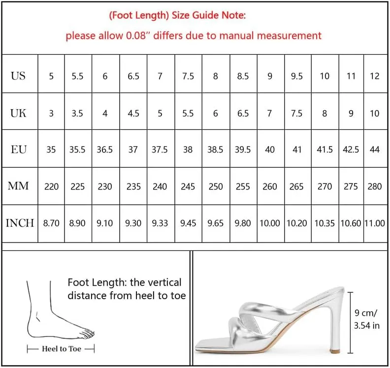 Modatope Heeled Mules for Women Square Toe Heels Chunky Block Heeled Sandals Dress Shoes