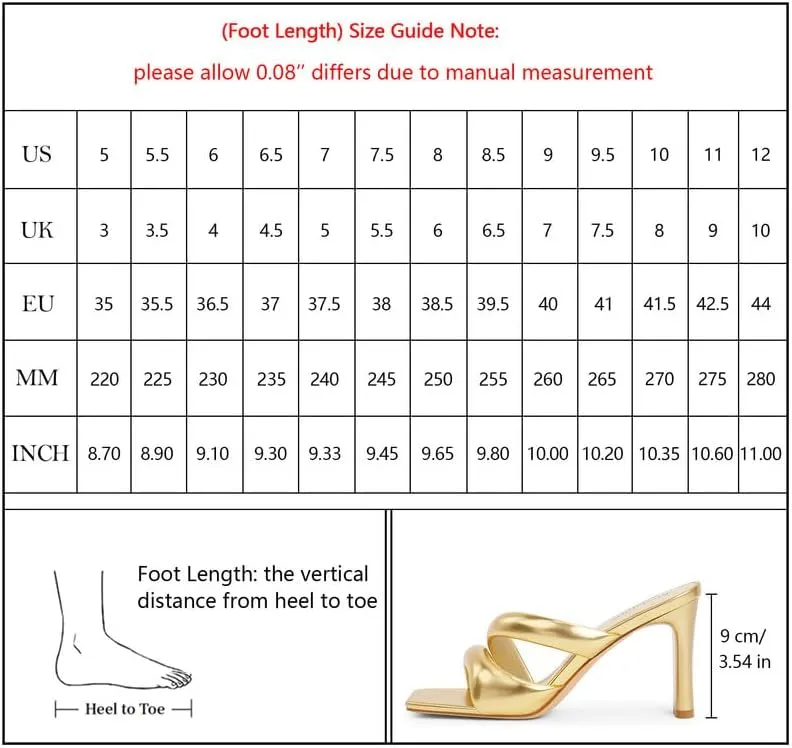Modatope Heeled Mules for Women Square Toe Heels Chunky Block Heeled Sandals Dress Shoes