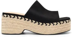 Monrovia Platform Sandals Women Slip on Raffia Wedges Sandals Slides Espadrilles Wedge Heels Raffia Straws Chunky Sandals