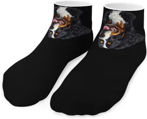 Mountain Dog Low Cut Ankle Socks Casual Liner Sock Pack Non Slip Invisible For Men Women