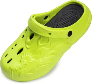 Mr Right Women's Closed Toe Mules Men's Work Clogs Slip Resistant Foam Beach Shoes Waterproof Garden Clogs with Thick Sole Arch Support