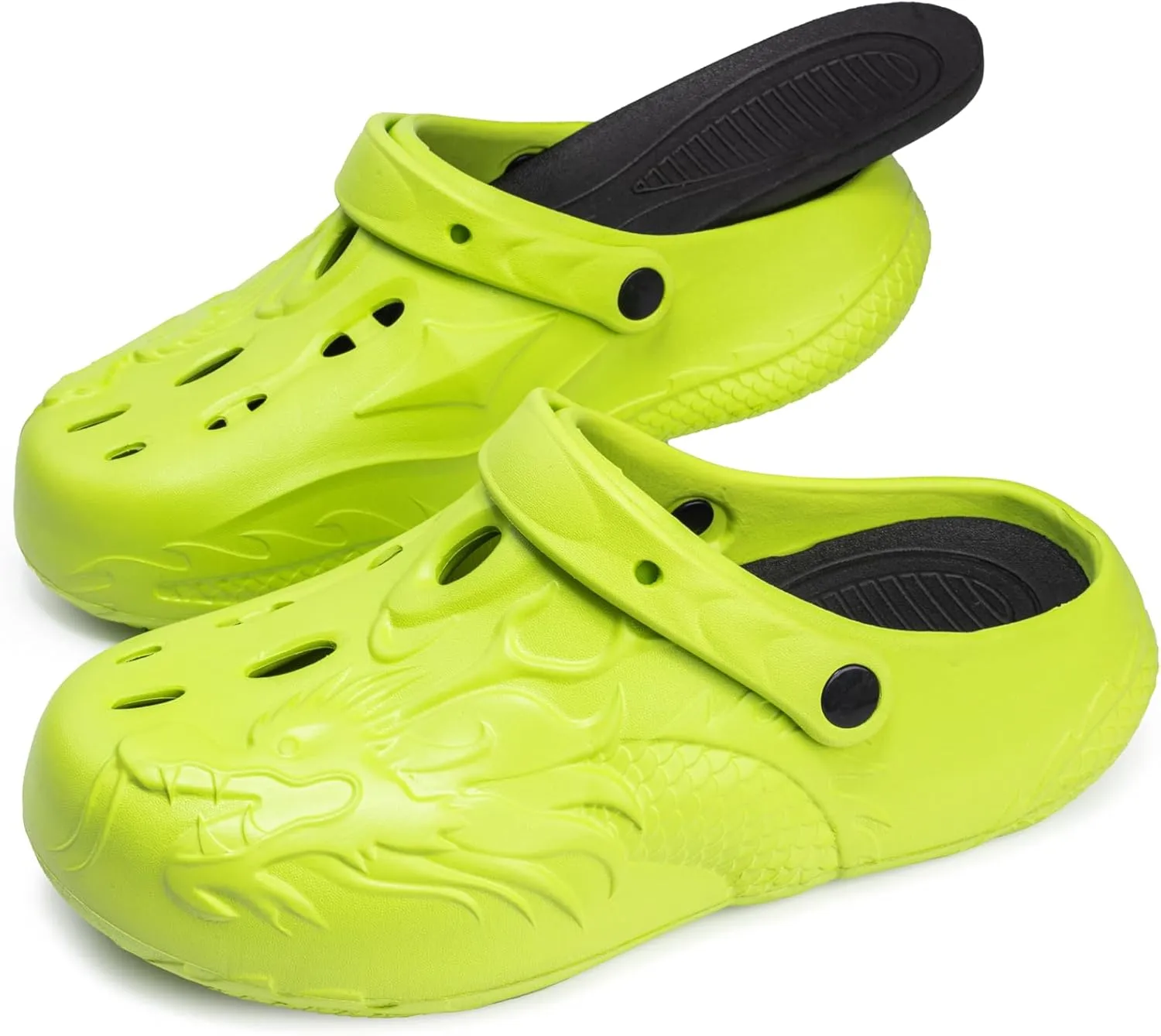 Mr Right Women's Closed Toe Mules Men's Work Clogs Slip Resistant Foam Beach Shoes Waterproof Garden Clogs with Thick Sole Arch Support