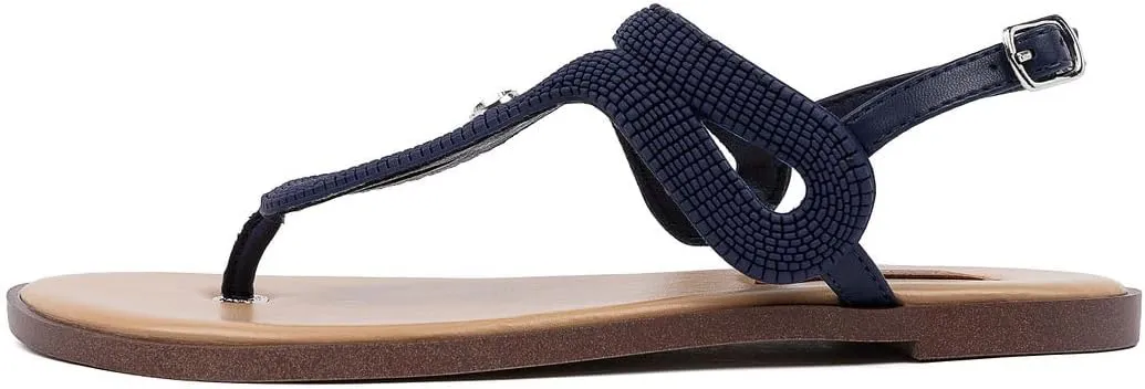 Nautica Women’s Flat Sandals – Comfortable Thong Style with Adjustable Back Strap for Casual Summer Outfits, Beach, or Travel