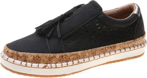 Non Slip Shoes Women Low Top Tassel Two-Color Stitching Athletic Shoes Casual Fashion Comfortable Walking Sneakers