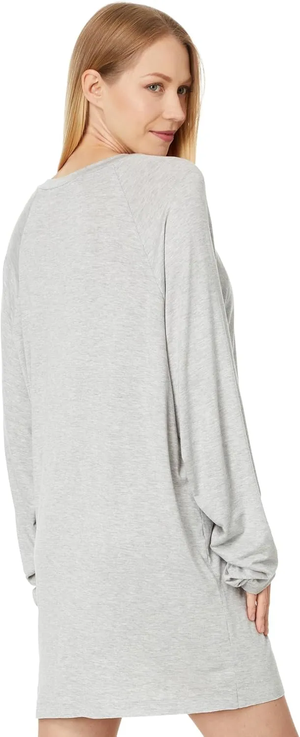 Norma Kamali Women's Oversized Raglan Sleeve Mini Dress