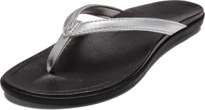 OLUKAI Ho'opio Women's Beach Sandals, Quick-Dry Flip-Flop Slides, Clean & Minimal Aesthetic, Water Resistant & Enhanced Traction, All-Day Comfort