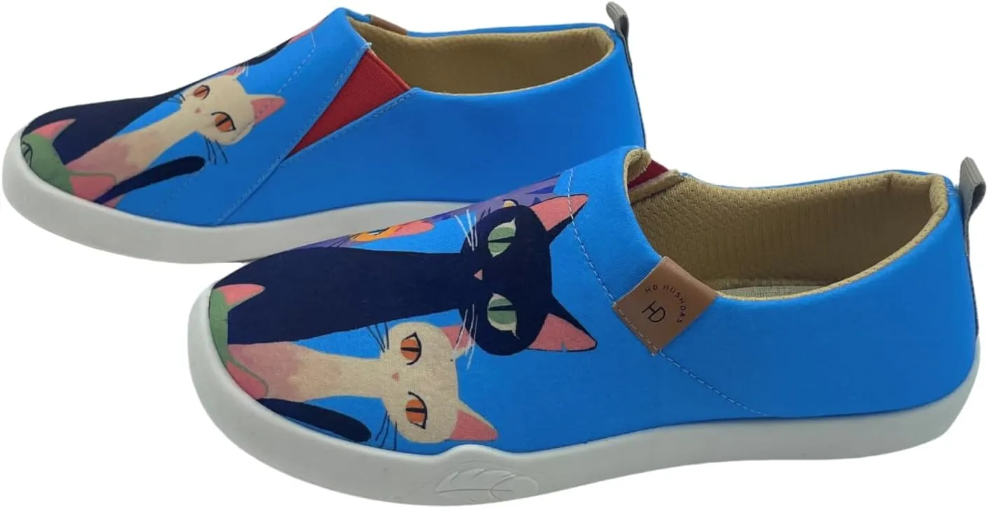 Painted Art Shoes Women's Travel Shoes Slip On Loafers CanvasLightweight Comfort Fashion Soft Walking Shoes