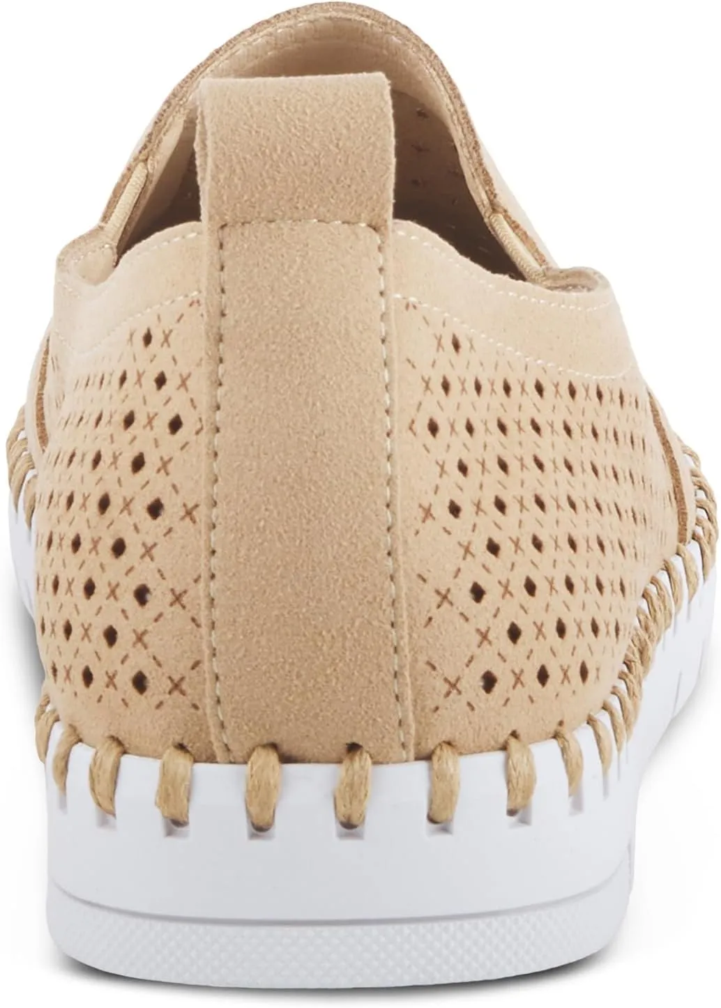 PATRIZIA Surfie Women's Slip-On Shoes – Perforated Microfiber with Leather Insole, Flexible Rubber Sole, and 1" Heel for All-Day Comfort