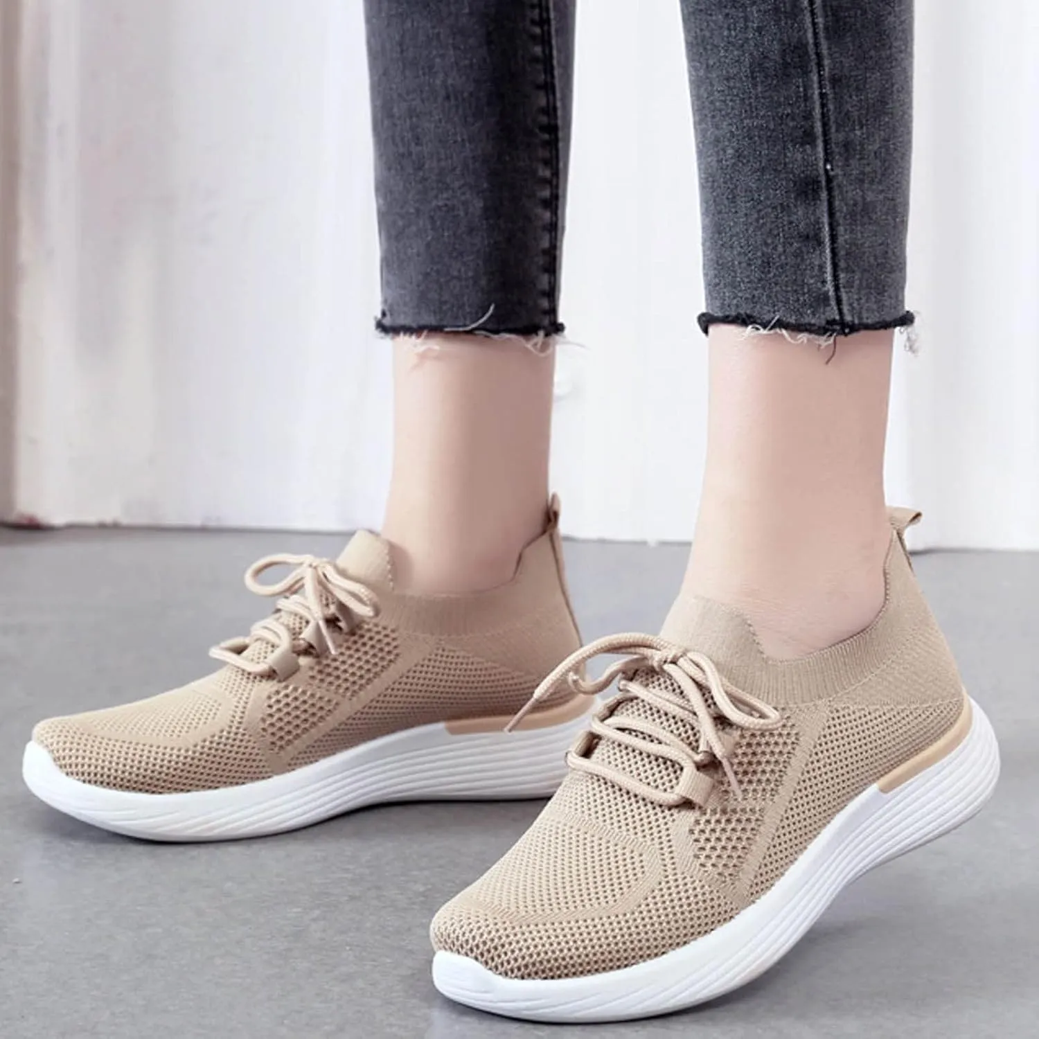 Platform Sneakers for Women Wide Zapatillas Elegantes De Tacon para Mujer Blancas Women's Running Shoes Size 8 Chunky Sneakers for Women 2023 Black Slip On White Sneakers Women Fashion