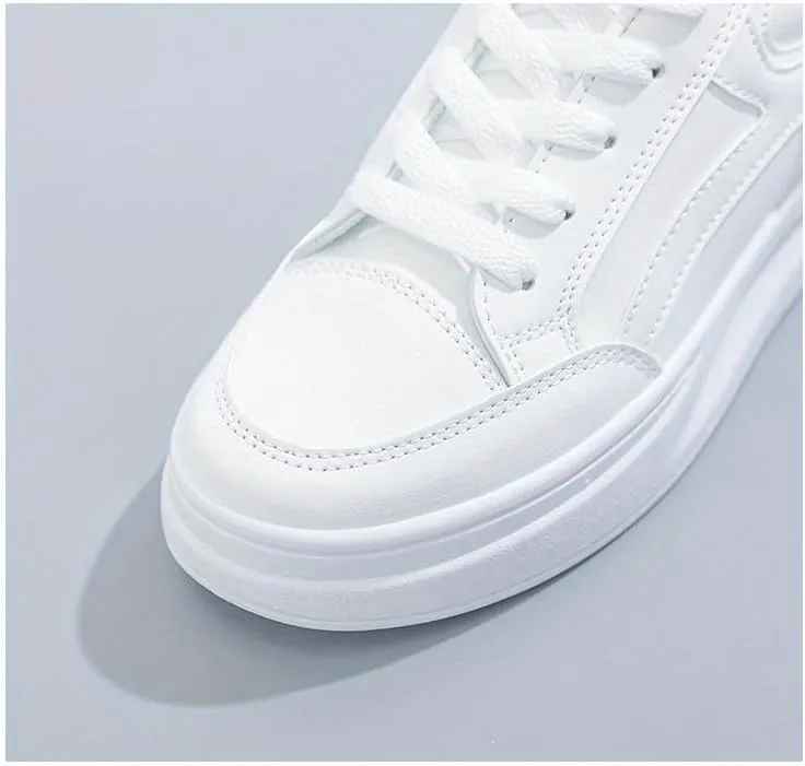Plus Size Stylish Classic White Casual Sneakers for Women Women's Shoes Breathable Outdoor Walking Shoes