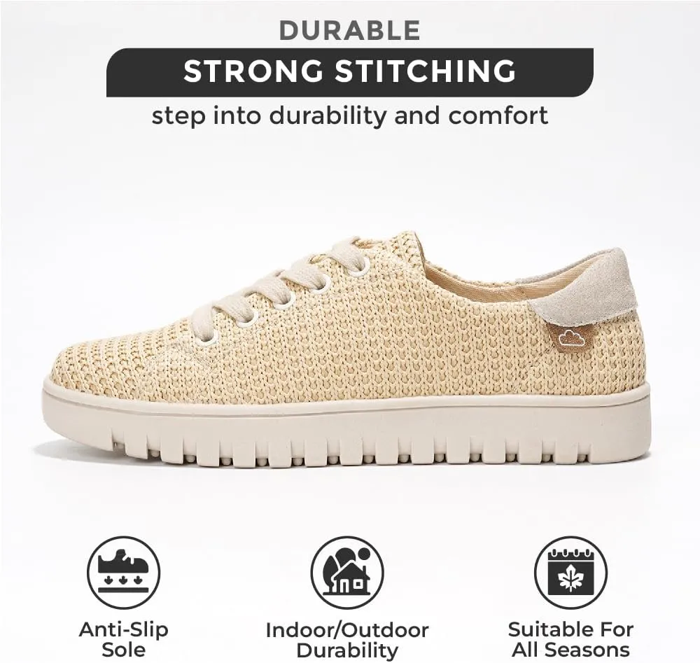Project Cloud Fashion Shoes for Women - Comfortable Womens Shoes with Memory Foam - Non Slip Spring Womens Footwear Flexible Sole - Fashion Sneakers for Women 2025