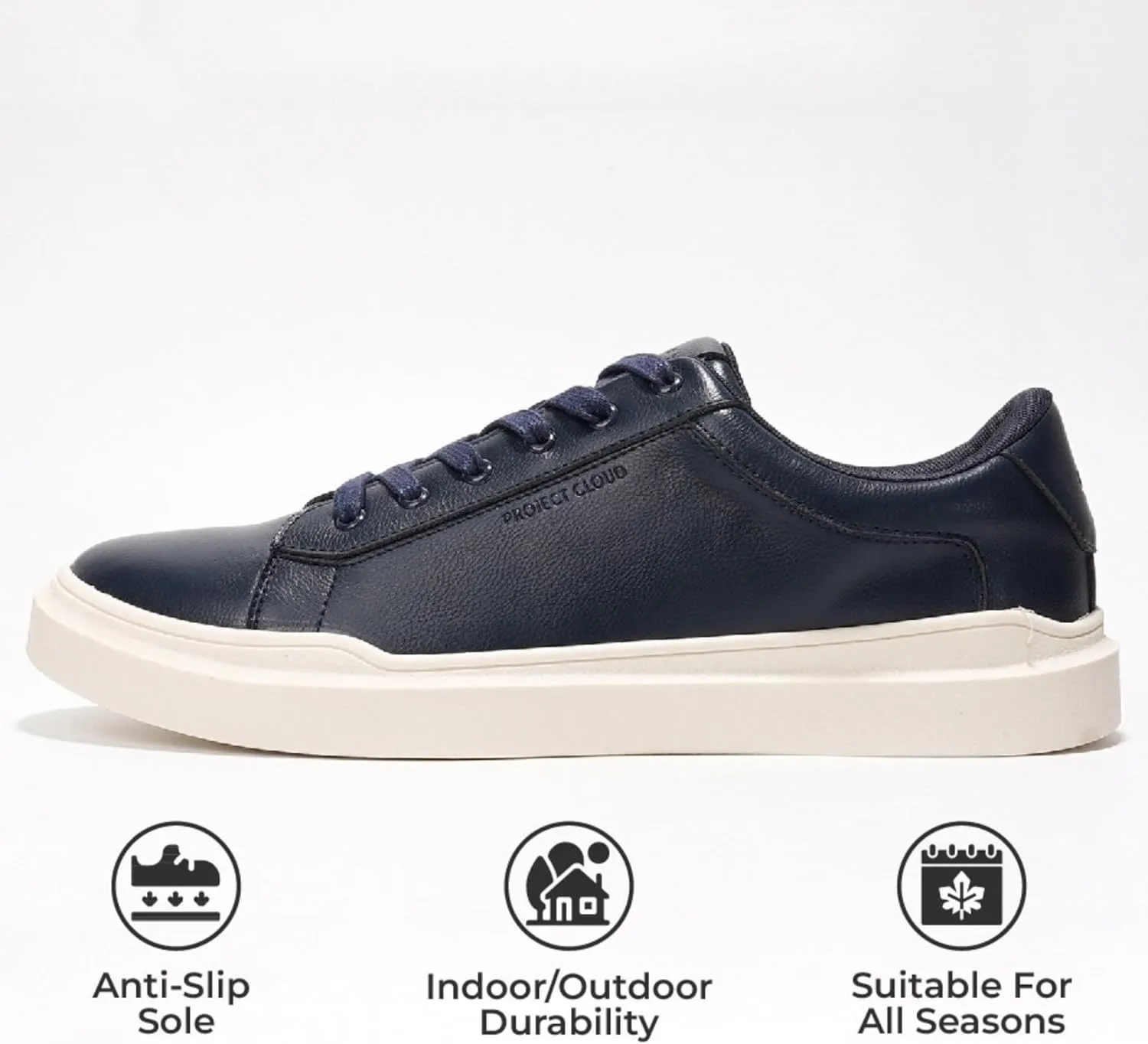 Project Cloud Mens Sneakers – Memory Foam Fashion Mens Shoes – Lightweight and Non Slip Laced-Up Casual Men Sneakers - Perfect Men Casual Shoes for All-Day Wear (Tilton)