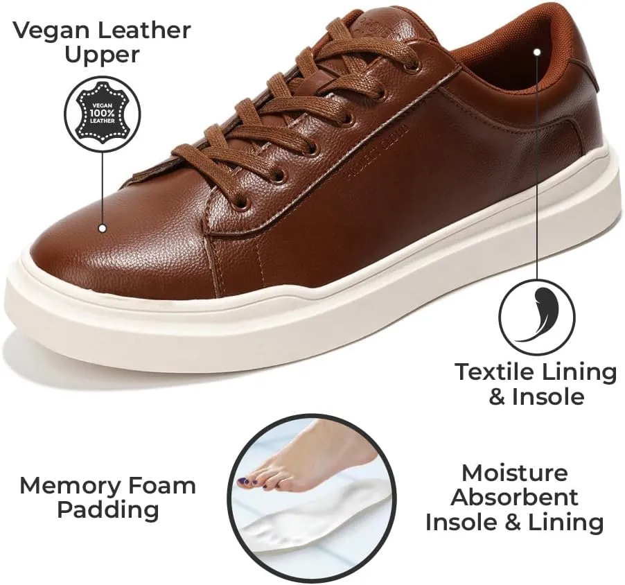 Project Cloud Mens Sneakers – Memory Foam Men's Fashion Sneakers – Lightweight and Non Slip Laced-Up Casual Shoes for Men - Perfect Men Casual Shoes for All-Day Wear (Tilton)