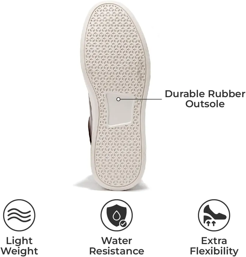 Project Cloud Mens Sneakers – Memory Foam Men's Fashion Sneakers – Lightweight and Non Slip Laced-Up Casual Shoes for Men - Perfect Men Casual Shoes for All-Day Wear (Tilton)