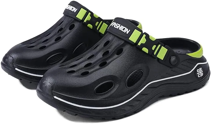 Qiucdzi Men’s Women’s Clogs Unisex Garden Shoes Mules with Arch Support Comfort Slip-on Outdoor Sandals Slippers for Work Beach Casual