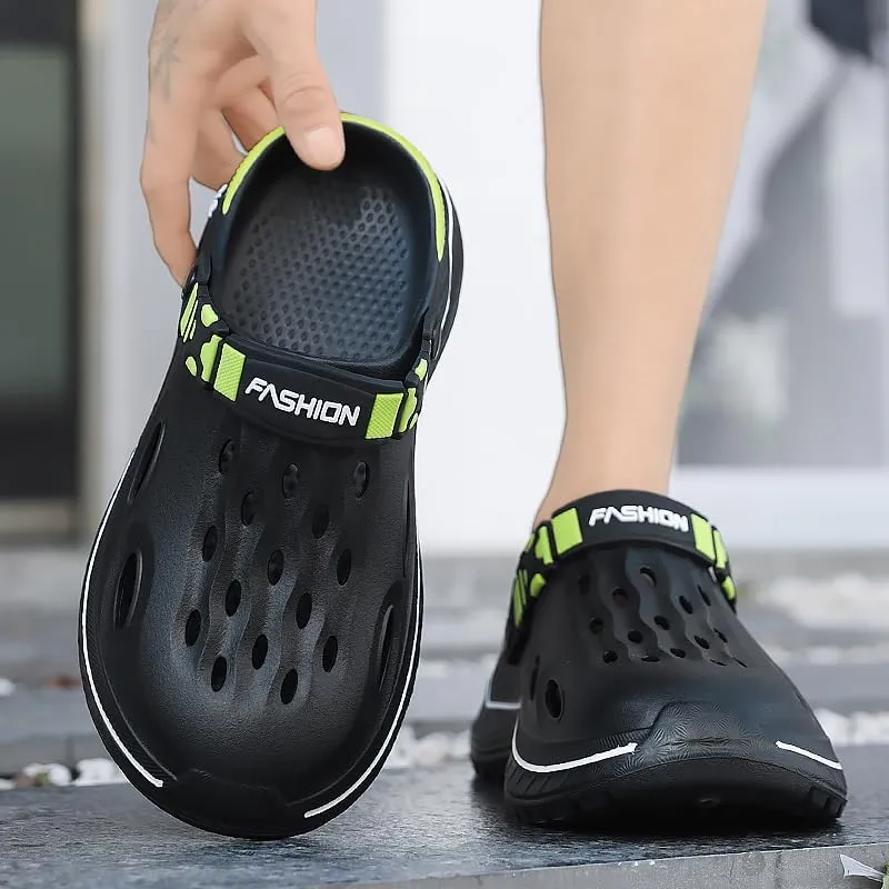 Qiucdzi Men’s Women’s Clogs Unisex Garden Shoes Mules with Arch Support Comfort Slip-on Outdoor Sandals Slippers for Work Beach Casual