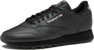 Reebok Unisex Classic Leather Sneaker, core Black/core Black/Pure Grey 5, 14 Women/12.5 Men