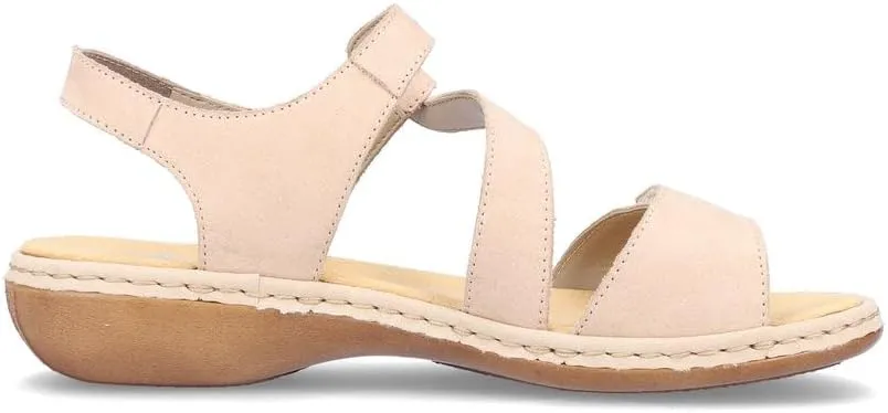 Rieker 659C7 Regina Women's Sandals - Leather, Adjustable Fit, Lightweight Anti-Stress Comfort with Arch Support and Durable Sole for All-Day Walking