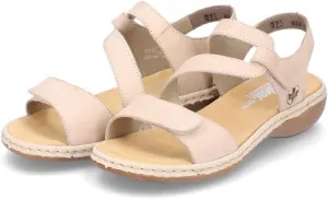 Rieker 659C7 Regina Women's Sandals - Leather, Adjustable Fit, Lightweight Anti-Stress Comfort with Arch Support and Durable Sole for All-Day Walking