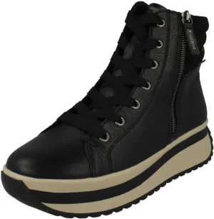 Rieker Ladies Chunky Platform Fleece Lined Ankle Boots 'W0962'