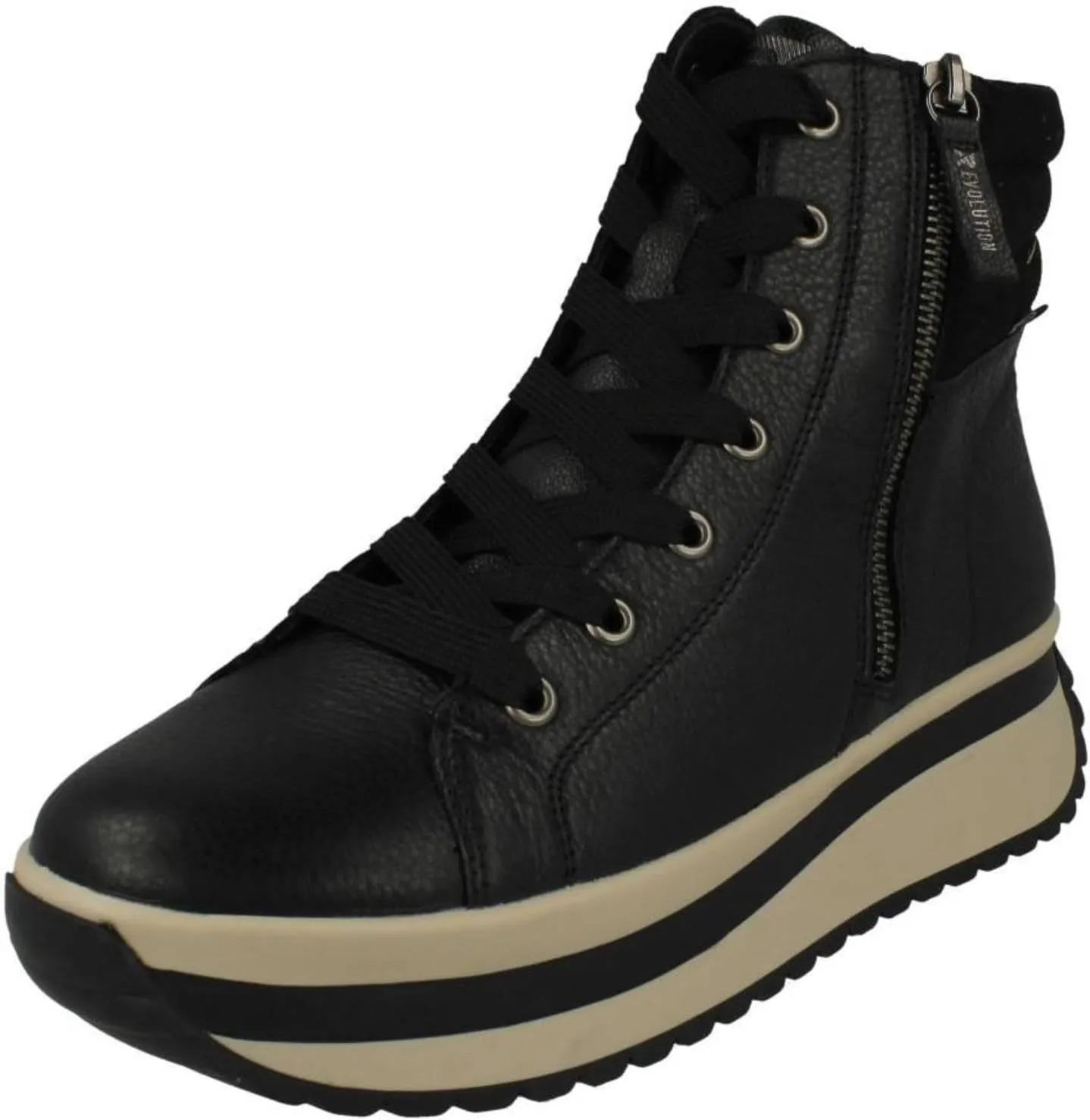 Rieker Ladies Chunky Platform Fleece Lined Ankle Boots 'W0962'