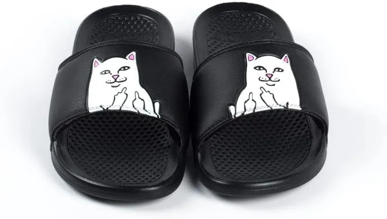 RIPNDIP Lord Nermal Slides, Slippers for Summer, Slip On Shoes, Funny Cat Sandals for Men