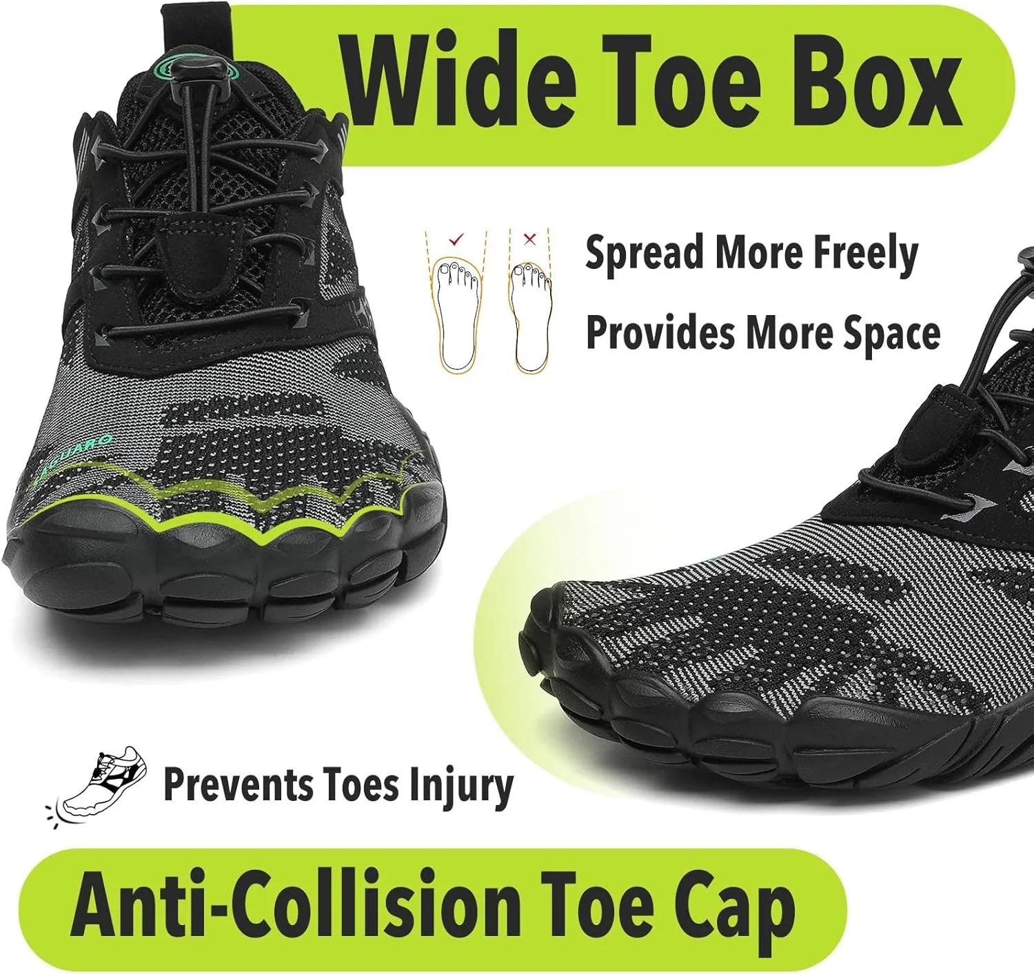 SAGUARO Womens Mens Barefoot Shoes Minimalist Trail Runner Wide Toe Box Zero Drop Outdoor Cross Training Shoe