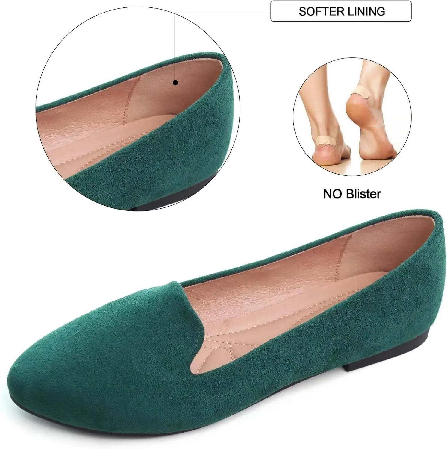 SAILING LU Women Round Toe Flats Comfortable Fashion Ballet Flat Shoes for Women Dressy Slip-ons Loafers