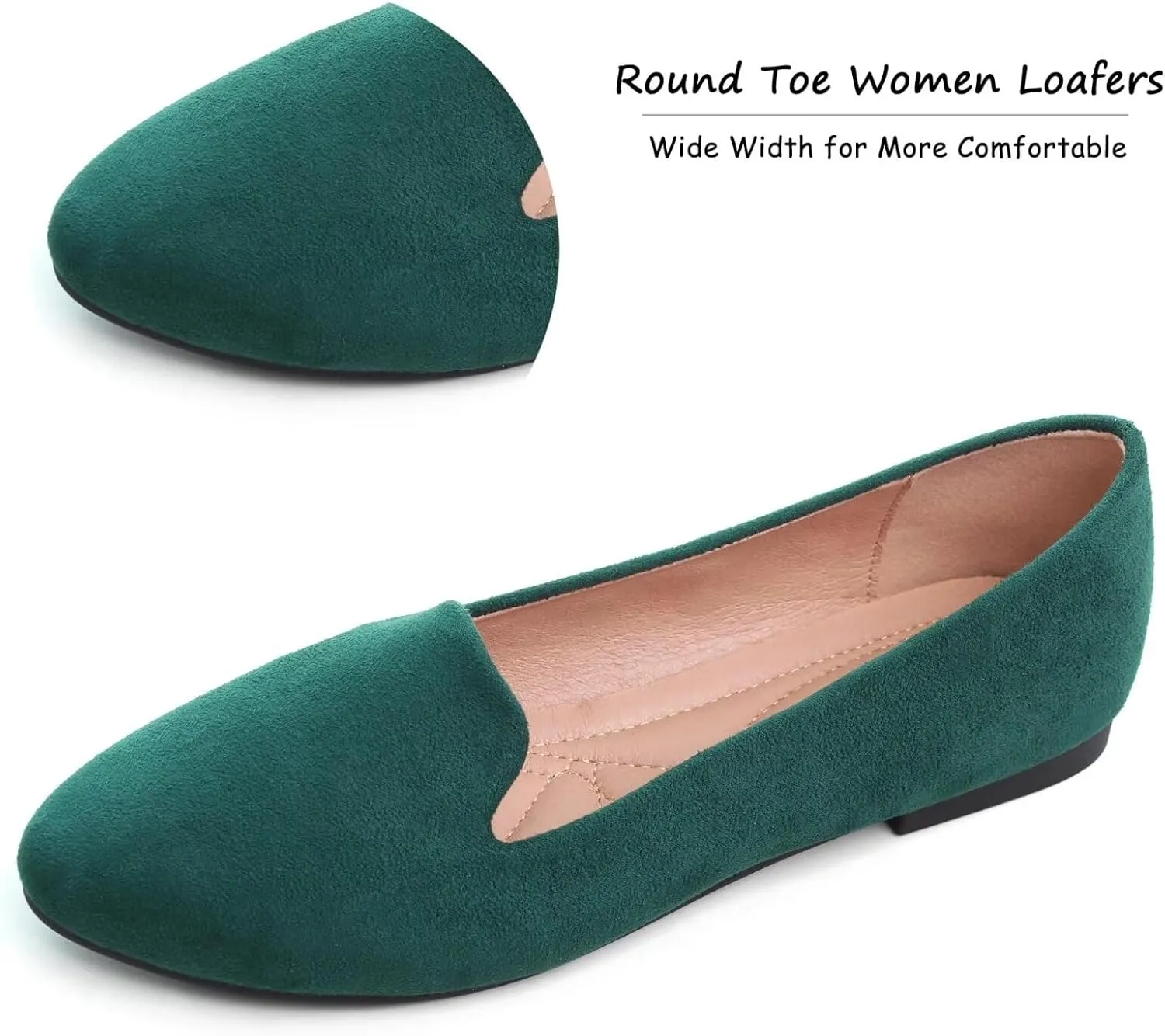 SAILING LU Women Round Toe Flats Comfortable Fashion Ballet Flat Shoes for Women Dressy Slip-ons Loafers