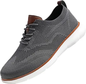 Sales Clearance Mens Dress Shoes Casual Oxfords Shoes Knit Lightweight Mens Wearbreeze Shoes Womens Shoes Sneakers Mens Knit Sneakers Slip on Sneakers Woven Orthopedic