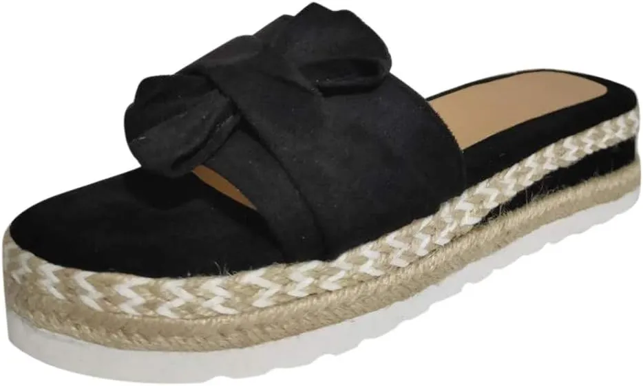 Sandals for Women Flat,2020 Slip On Flip Flops Bow Tie Slides Beach Thong Slipper Summer Gladiator Flat Sandals
