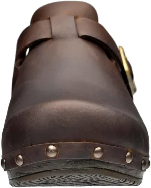 Sanita Sanila Women's Open Clogs | Original Handcrafted Clogs in Flexible Leather | Anatomical Soft Foam Footbed