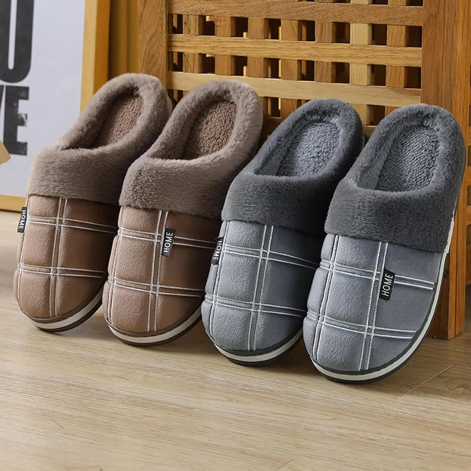 SBGMoSJ Cute House Shoes for Women Indoor Outdoor House Shoes for Plantar Fasciitis Cute Slippers for Women Fuzzy Animals Fluffy Slippers for Men Funny Christmas Pjs Gifts for Husband 2023