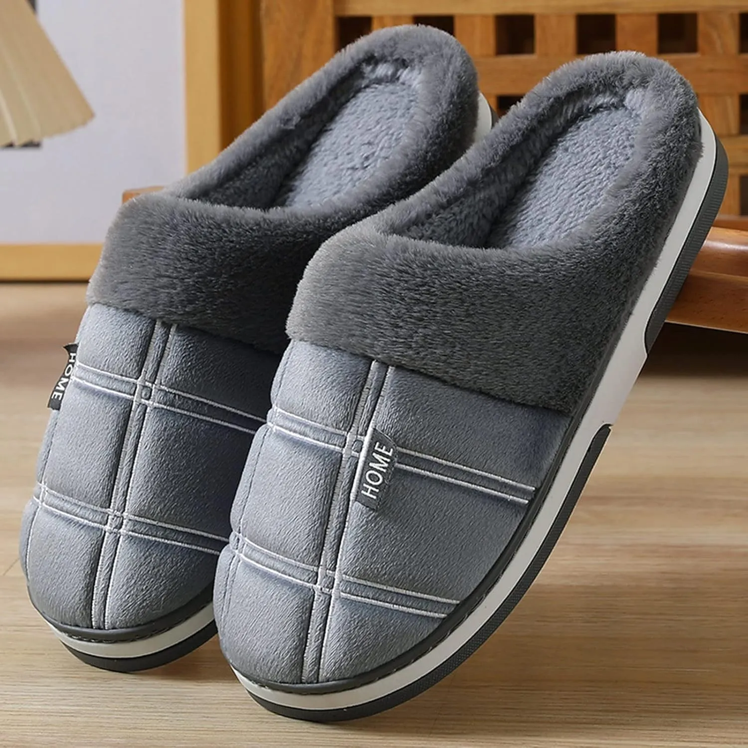 SBGMoSJ Cute House Shoes for Women Indoor Outdoor House Shoes for Plantar Fasciitis Cute Slippers for Women Fuzzy Animals Fluffy Slippers for Men Funny Christmas Pjs Gifts for Husband 2023