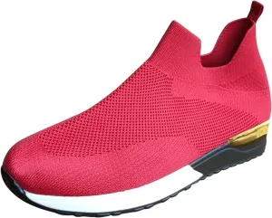 SBGMoSJ Women's Fashion Sneakers Lace-Up Woven Knit Upper Women's Wedge Fashion Sneakers Black Shoes Women Slip Ons Womens Fashion Sneakers Athletic Shoes Women Size 5.5