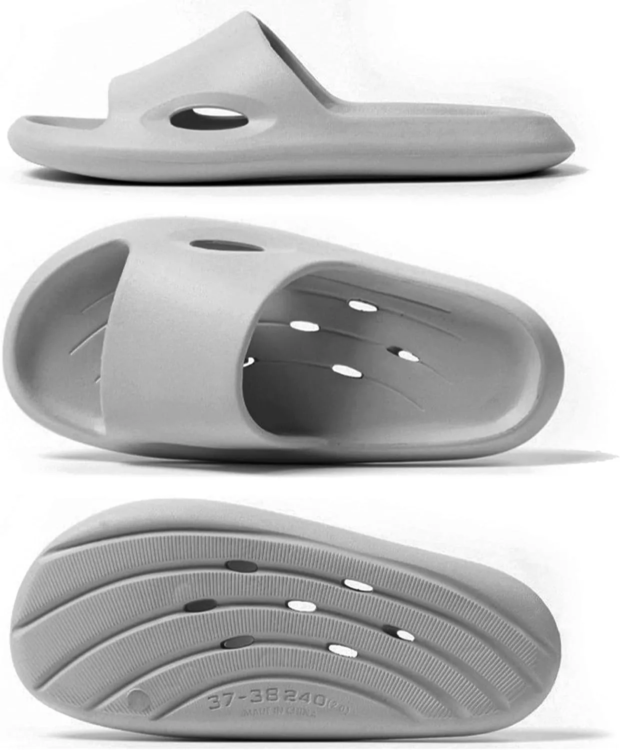 Shower Shoes Men Slippers Sandals Women Bathroom Non-Slip Flip-Flops for College Dorm Room Essentials Shower Sandals Slides Gym Spa Pool
