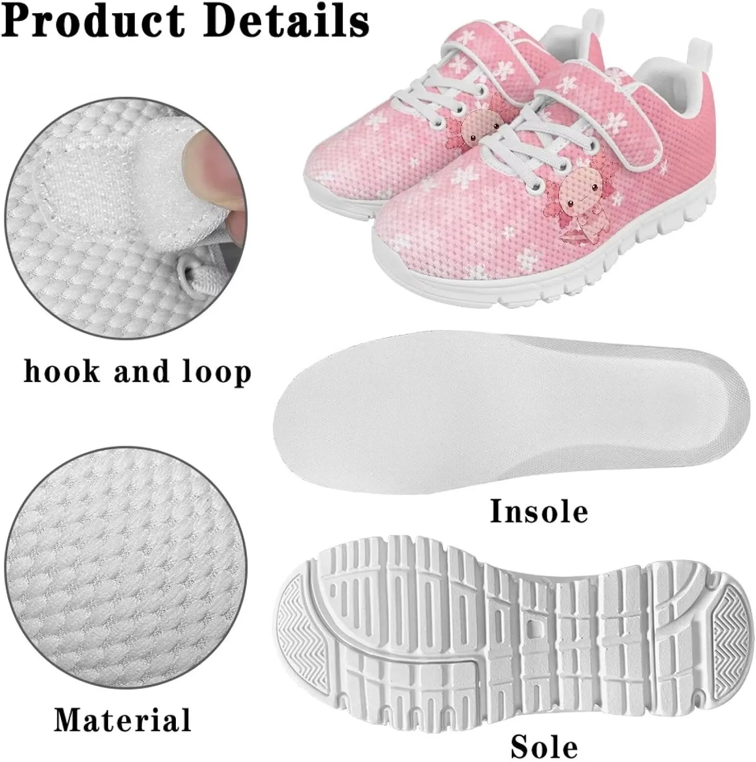Showudesigns Tennis Shoes for Kids Girls Boys Running Shoes Non Slip Gym Sneakers