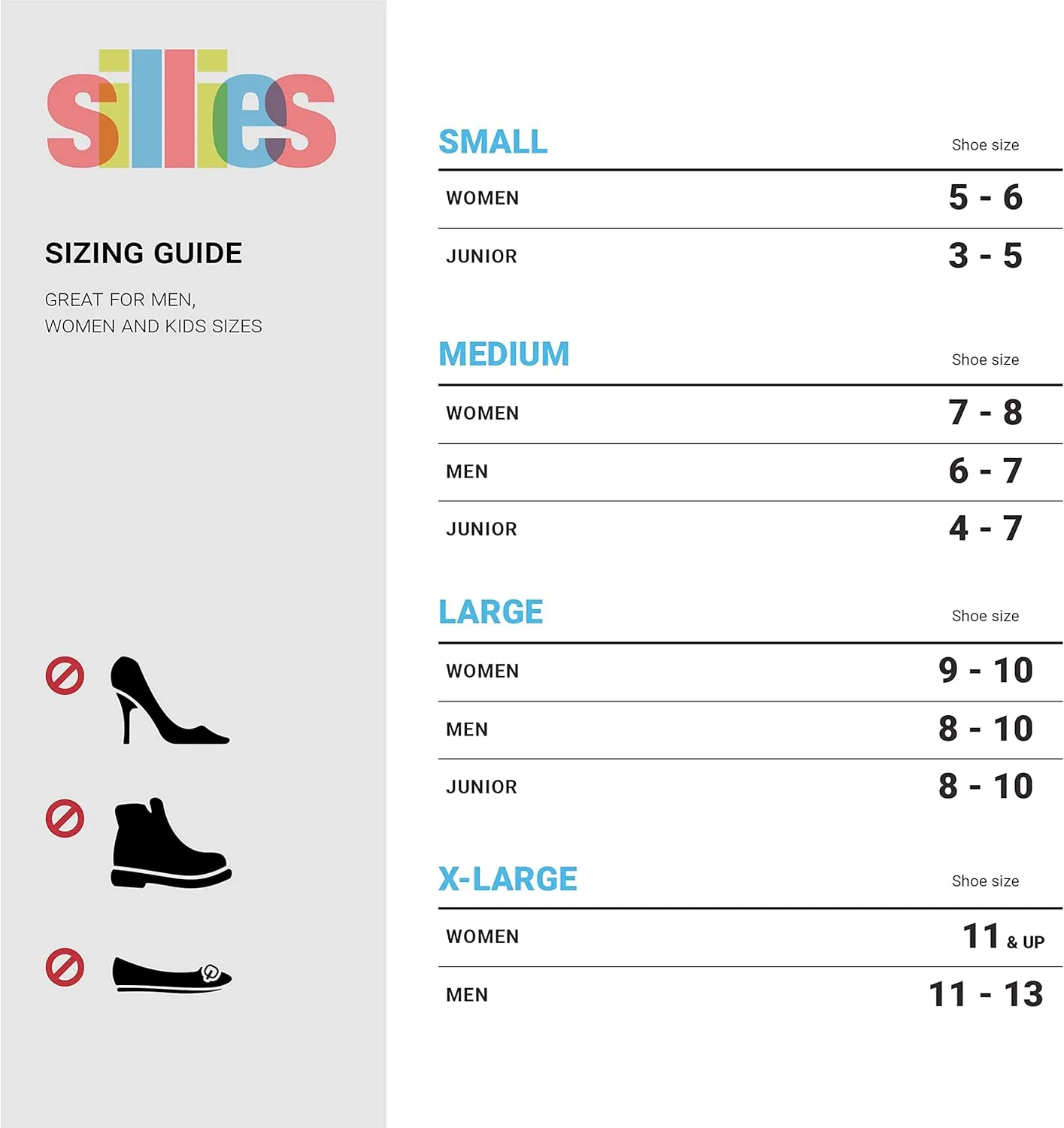 Sillies Waterproof Silicone Shoe Covers with Zipper for Rain, Snow, and Mud, Non-Slip Reusable Water and Dust Protectors for Sneakers, Boots, Bowling Shoes, Includes Matching Pouch