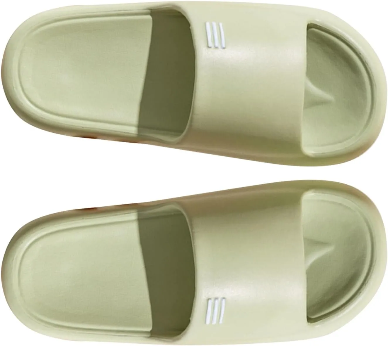 Slides for Women Men Pillow Slippers, hick Soled Comfortable Lightweight House Slides Shower Sandals Anti Slip Slippers
