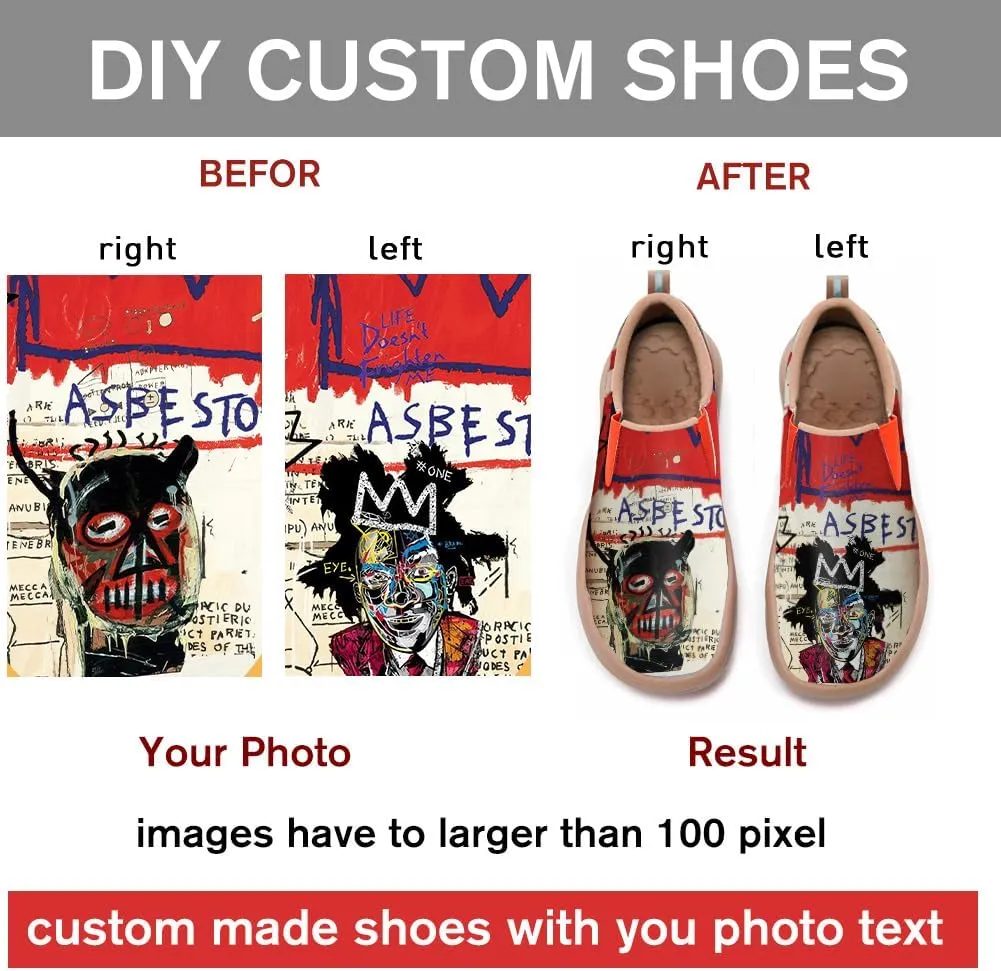 Slip On Loafers for Men Art Painted Travel Walking Shoes Casual Lightweight Fashion Sneaker