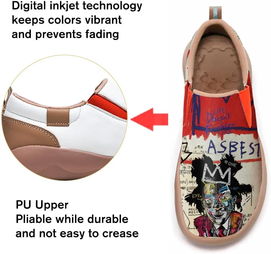 Slip On Loafers for Men Art Painted Travel Walking Shoes Casual Lightweight Fashion Sneaker